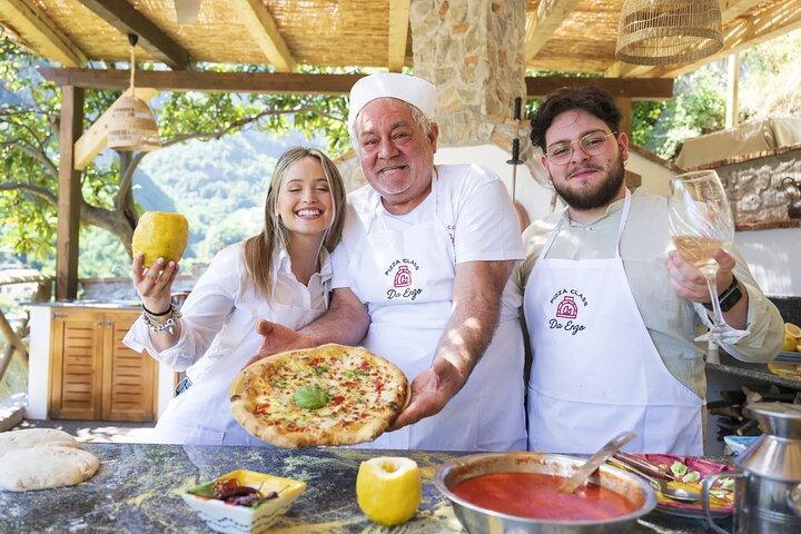 Classe de culinária de pizza napolitana em Sorrento