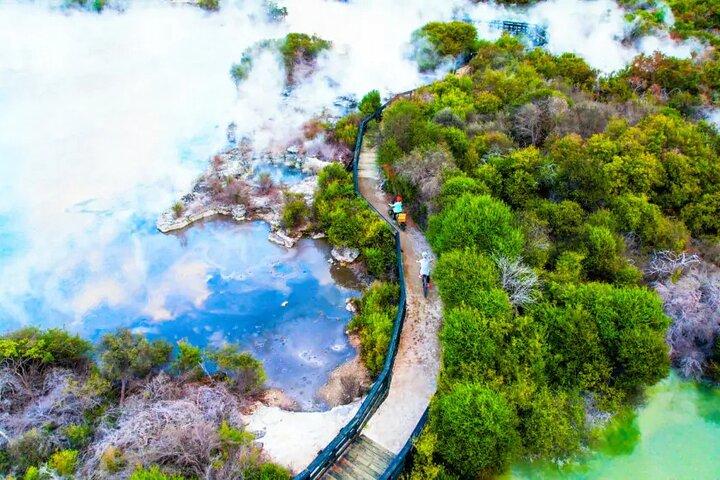 Auckland: Rotorua Te Puia & Maori Village Tour com Haka