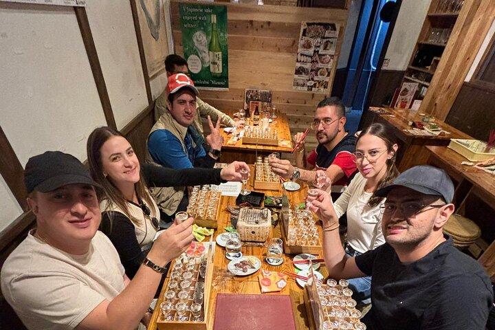 京都伏見で日本酒試飲