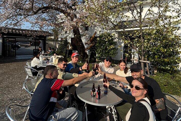 京都伏見で日本酒試飲