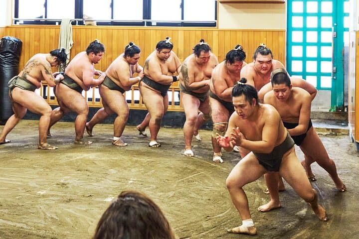 Tokyo: Sumo Morning Practice Viewing Tour at a Real Stable