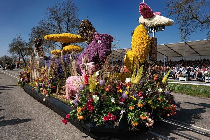 Blomsterparad 17 april med Grandstand & Keukenhof från Amsterdam