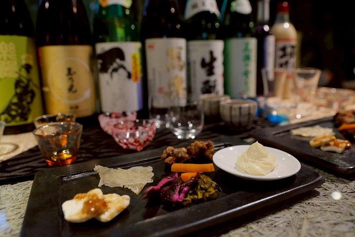 新宿での桜と日本語酒テイスティング