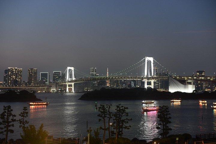 東京の夜プライベート運転ツアー（送迎および夕食付き）