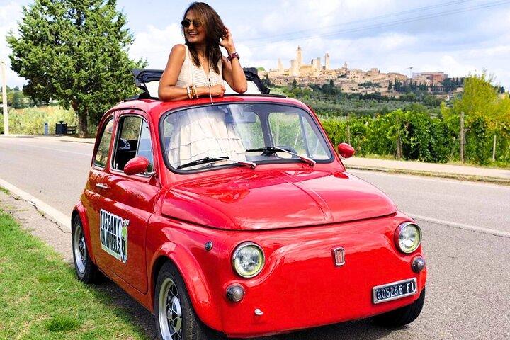 Toscana privada y San Gimignano por Exclusive Vintage Fiat 500