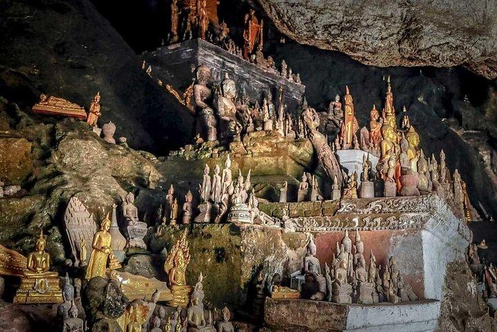 Heldag Mekong River Kayaking och Pak Ou Caves Adventure
