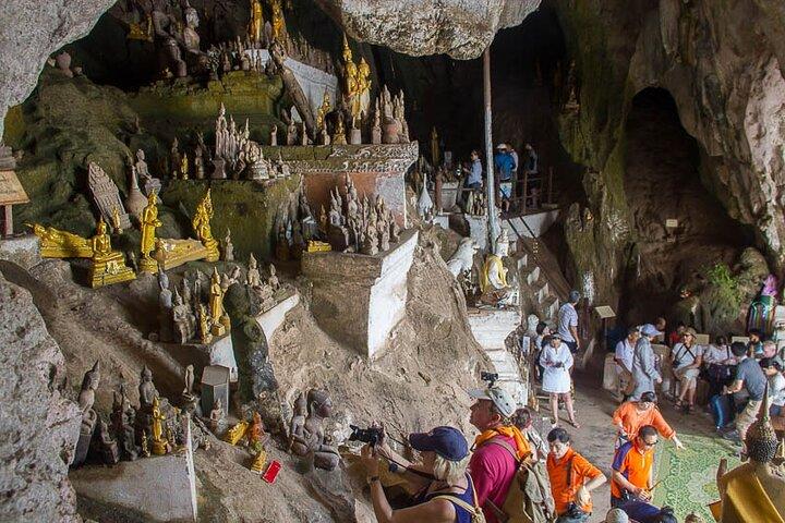Heldag Mekong River Kayaking och Pak Ou Caves Adventure