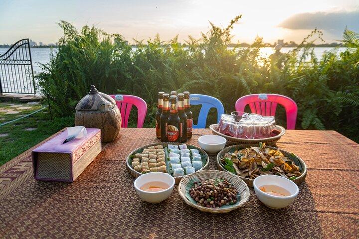 Phnom Penh à Silk Island Sunset Bike Tour / E-Bike ou Tuk Tuk