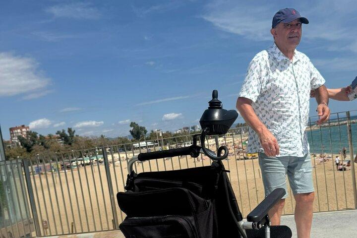Tour privato di Barcellona con sedia a rotelle