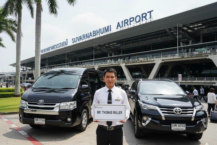 Aeropuerto de llegada de Bangkok al traslado privado del hotel