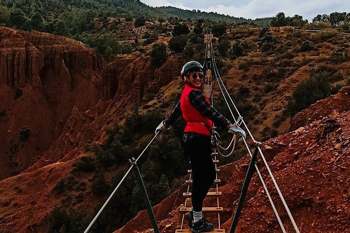 Marrakech Ziplining experience with breakfast and stunning views