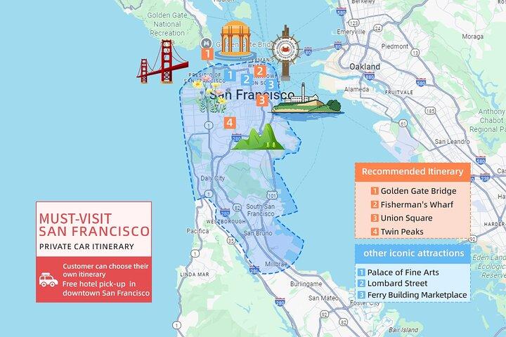 San Francisco : Visite guidée d'une journée sur mesure