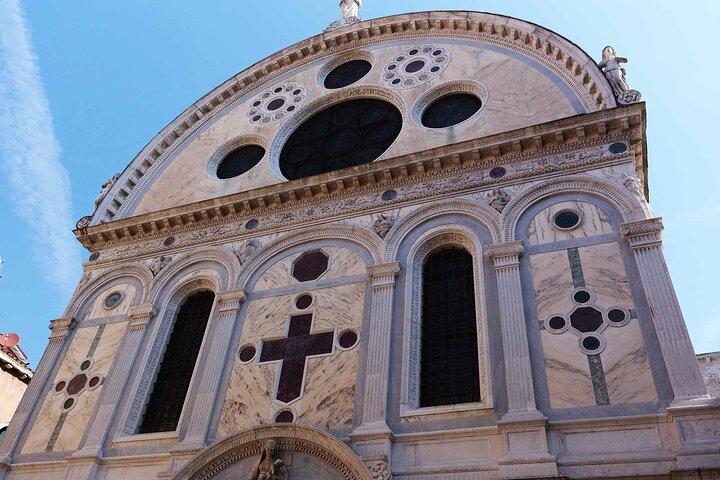 Rundtur i Venedig med klocktorn och Rialtobron