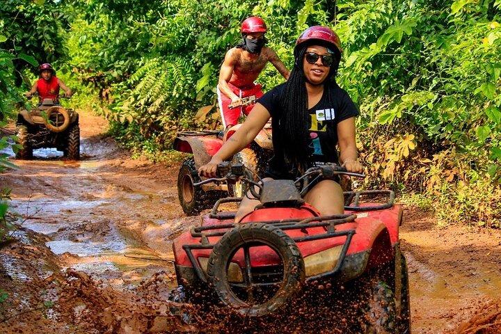 ATV Zipline Swim and Tequila Tasting pick up from Cancun