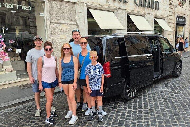 Traslado privado de Roma a la costa de Amalfi con visita a Pompeya