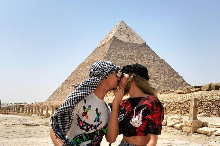 Privétour naar de derde piramide van Gizeh en kamelenrit