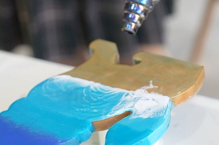 Okinawa Blue Wave Resin Konstklass i Naha | Upphämtning nästa dag
