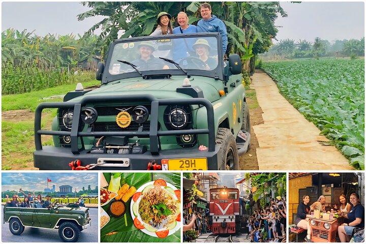 Hanoi Jeep tour: Eten, cultuur en plezier met Vietnam Army Jeep
