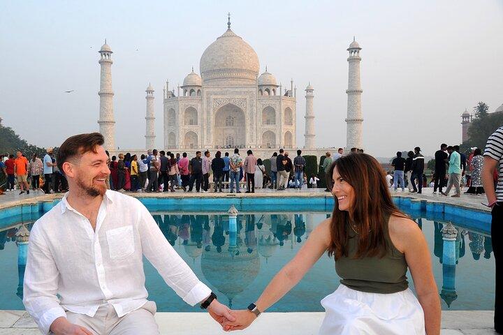 Tour privato di un giorno del Taj Mahal e del Forte di Agra