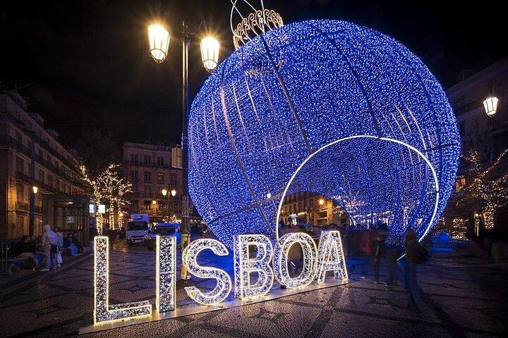 Lisbon : Christmas Lights by Tuk Tuk