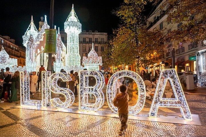Lisbon : Christmas Lights by Tuk Tuk