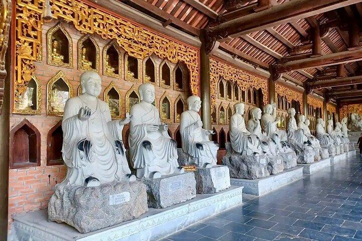 Hanoi : Excursion Premium à la pagode Bai Dinh, Excursion pittoresque en bateau à Trang An