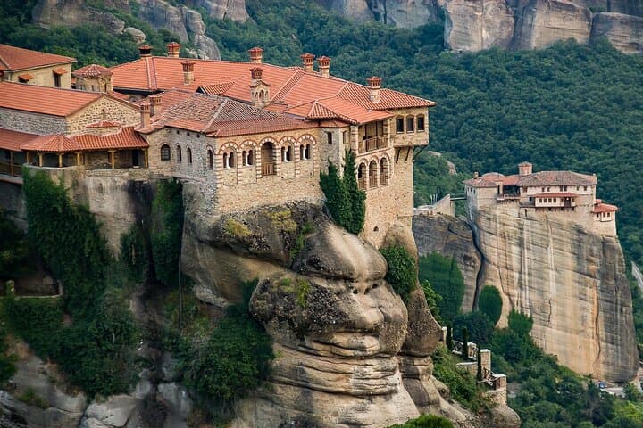 Meteora Monasteries & Caves DayTrip from Athens with Greek Lunch