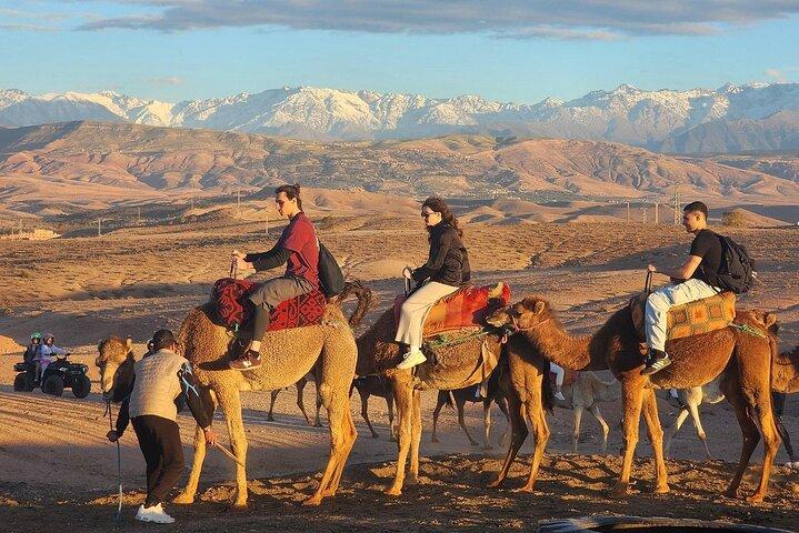 Agafay Desert Sunset & Dinner Experience with Camel or Quad Ride