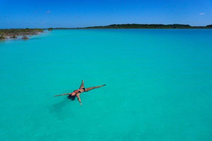 Bacalar Tour Von Cancún Beach Club und Lagune von 7 Farben