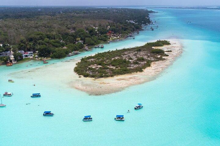 Bacalar Tour Von Cancún Beach Club und Lagune von 7 Farben