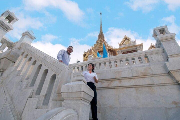 Halvdagstur til Bangkok's hellige templer og lokal kultur