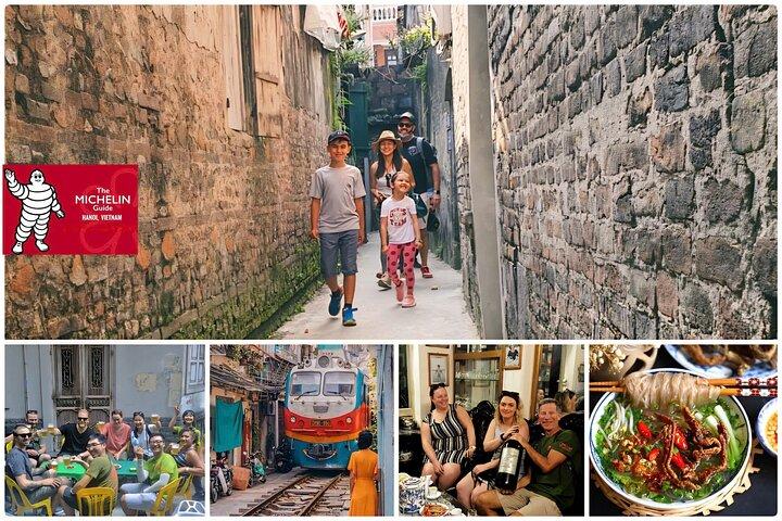 Hanoi Michelin Street Food Tour a piedi & Train-Street