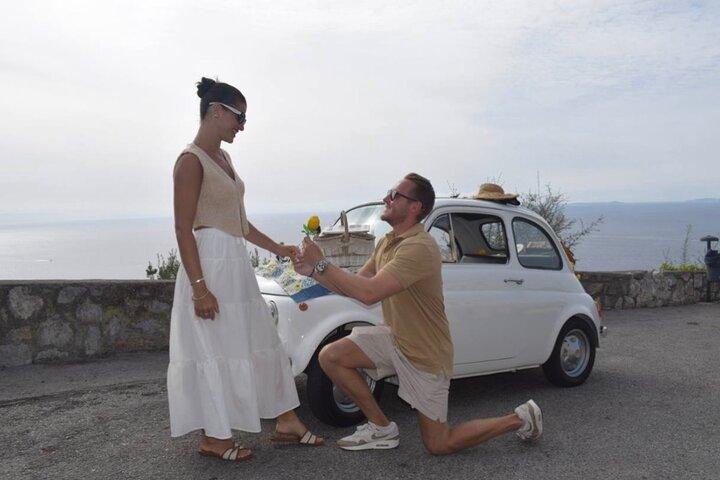 Viva o Dolce Vita Amalfi Coast Tour em um clássico Fiat 500