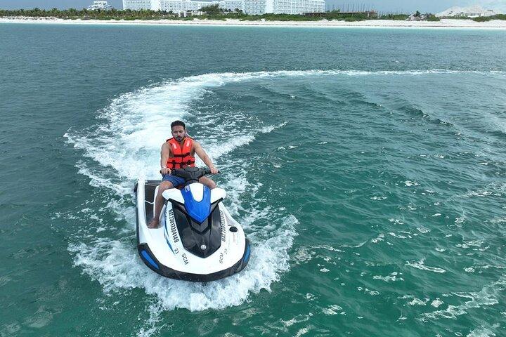 カンクンで2-in-1パラセーリングとジェットスカイツアー