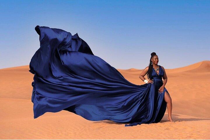 Dubai Privé vliegende jurk Fotoshoot met vervoer
