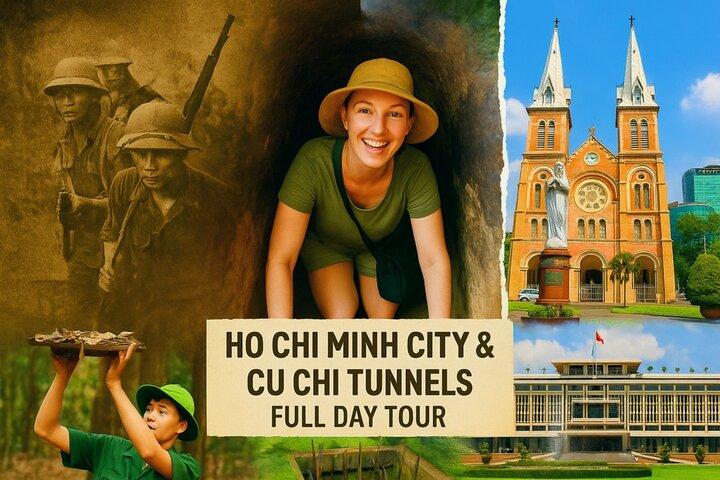 Ho Chi Minh City och Cu Chi tunnlar Heldagsgrupp eller privat