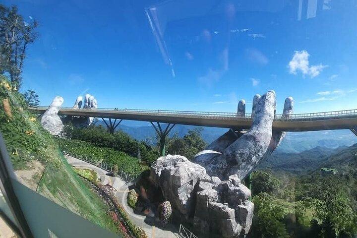 Golden Bridge med Buddha Hands & Ba Na Hills via svævebane