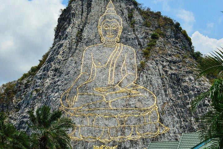 パタヤシティツアー： 大仏、展望台、宝石ギャラリー