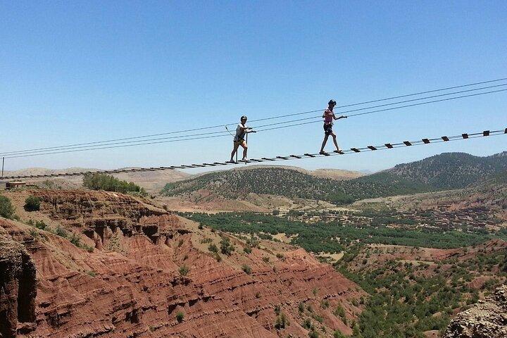 Marrakech Ziplining experience with breakfast and stunning views
