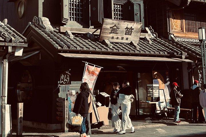 川越文化ツアー 着物人力車 日本酒と地元の味