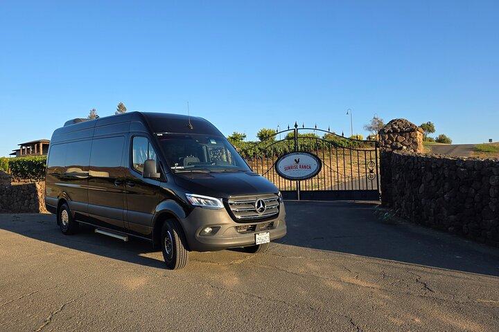 Exclusivo Private Custom Napa Valley Wine Tour em um van divertido