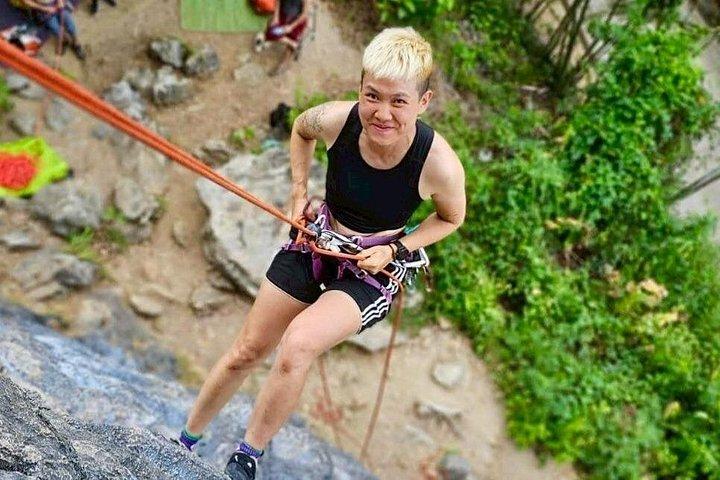 ライレー・クラビ半日ロッククライミングとビッグバット洞窟
