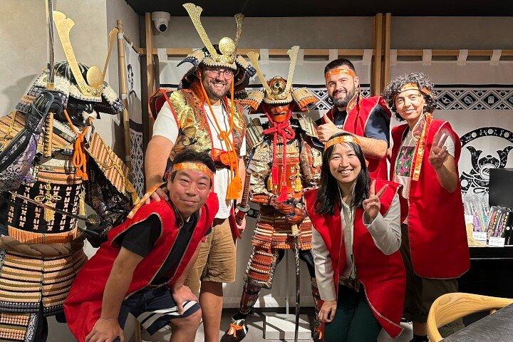 Luxury Samurai Sushi Dining Show em Asakusa Tokyo