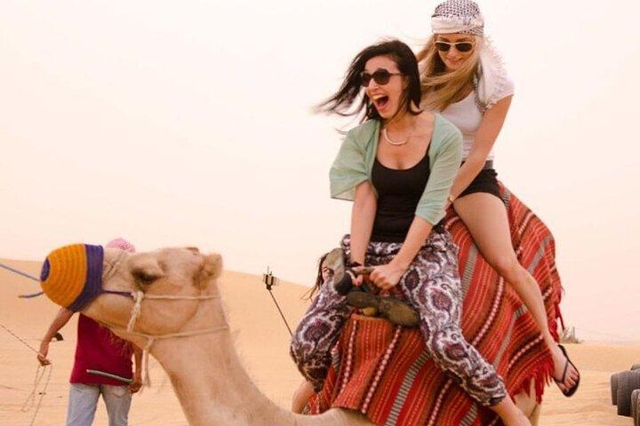 Dubai Desert Escape: Safari Red Dunes, Falcon, Camel & BBQ Dinner