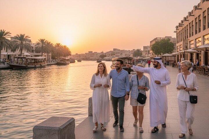 Authentieke oude Dubai, soeks, proeverijen en lokale boottour
