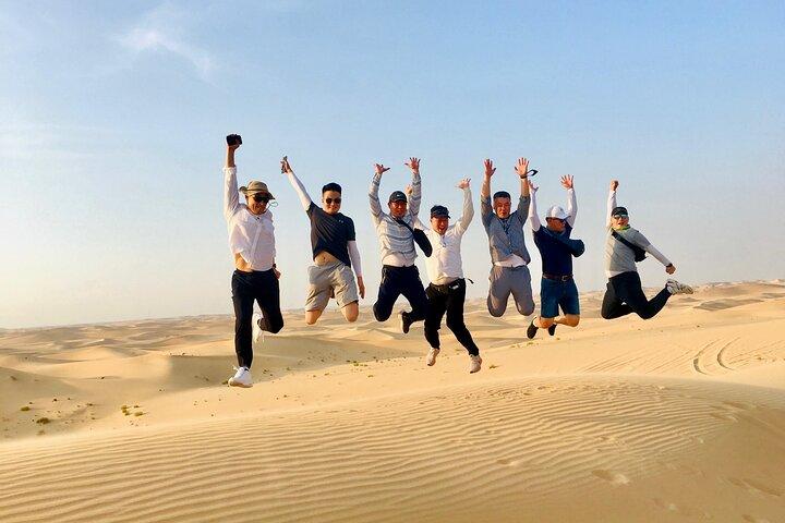 Private Sunrise Desert Safari Tour with Camel ride & Sandboarding