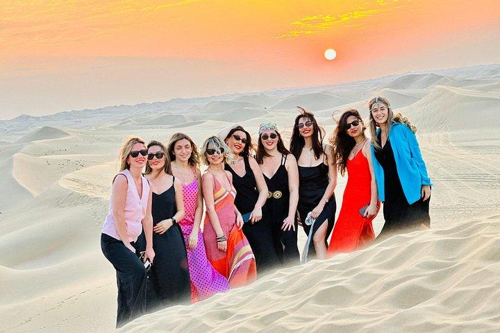 Private Sunrise Desert Safari Tour with Camel ride & Sandboarding