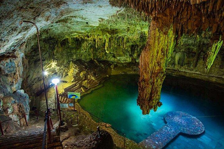 Cenote Suytun en Ikkil met begeleide Chichen Itza-tour vanuit Tulum