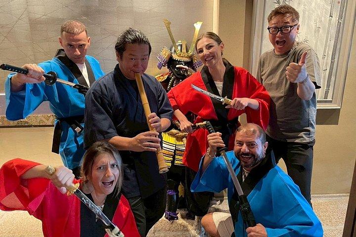 Kyoto Omakase sushi making with optional samurai photo