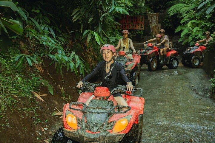 Ubud ATV Quad Bike Ride : Tunnel & Wasserfall Abenteuer Tour Bali